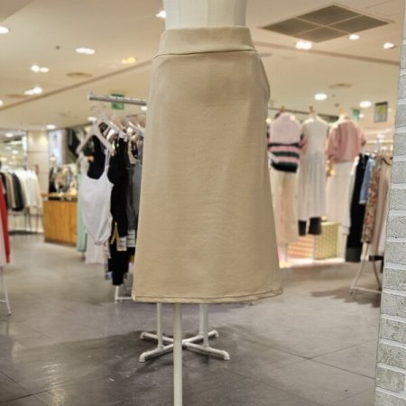 자수 밴딩 스커트