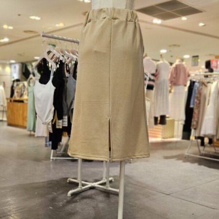 자수 밴딩 스커트