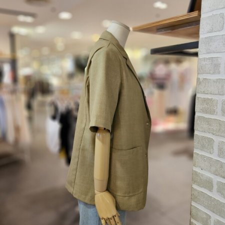 자수 반팔 자켓