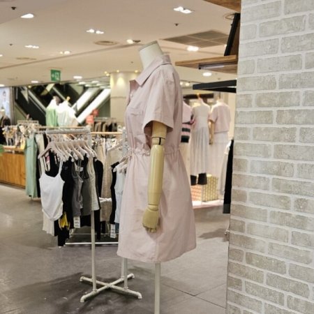 카라 미니 원피스