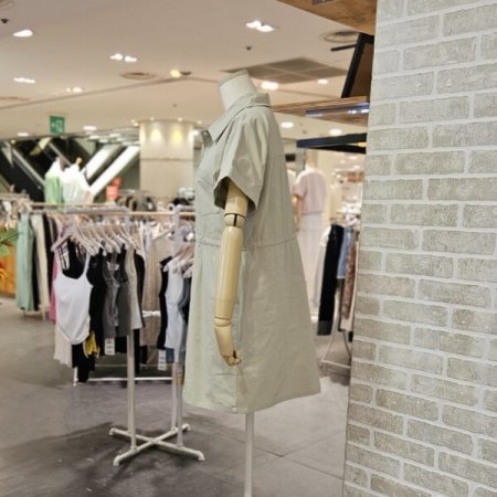 카라 미니 원피스