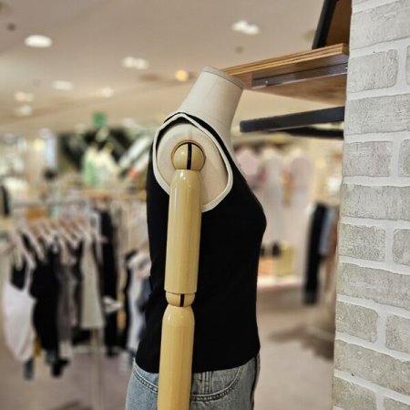 레이스 스퀘어 니트 탑