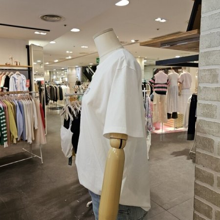 도그 카 프린트 티셔츠