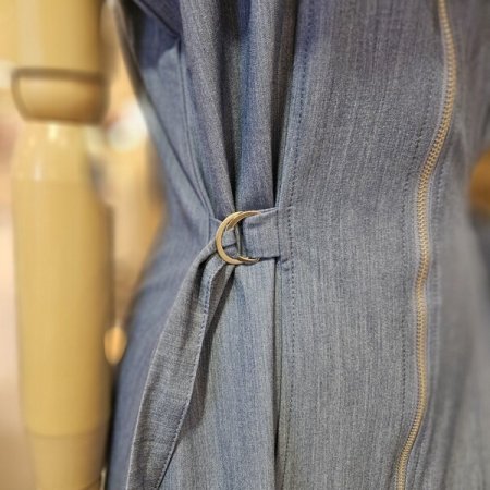 오픈 지퍼 원피스