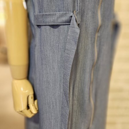 오픈 지퍼 원피스