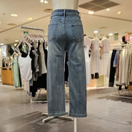 9부 스판 스키니 데님 팬츠