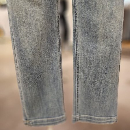 9부 스판 스키니 데님 팬츠