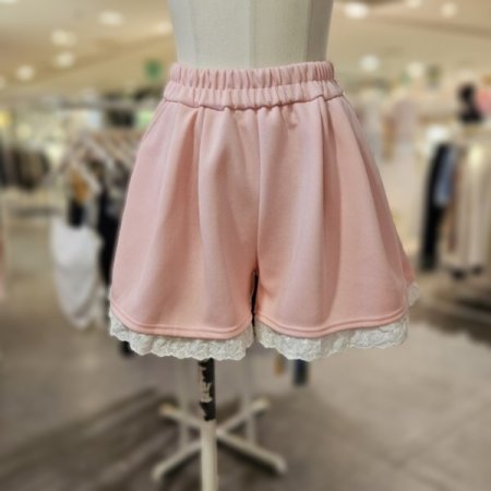 밑단 레이스 숏 팬츠