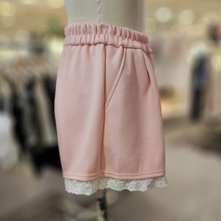 밑단 레이스 숏 팬츠
