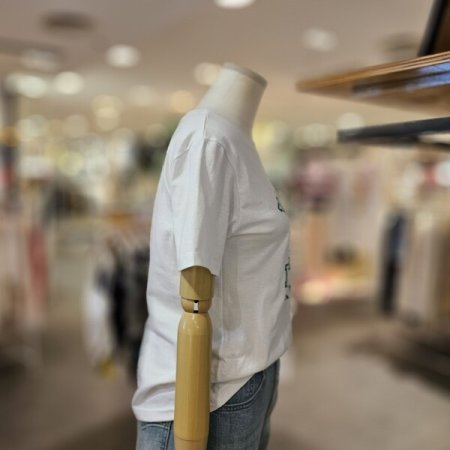 배색 레터링 티셔츠