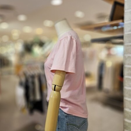 배색 레터링 티셔츠