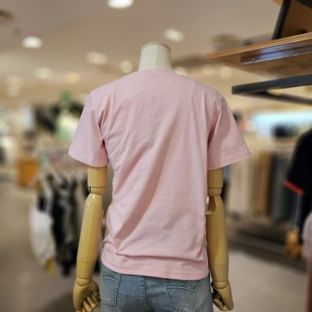 배색 레터링 티셔츠