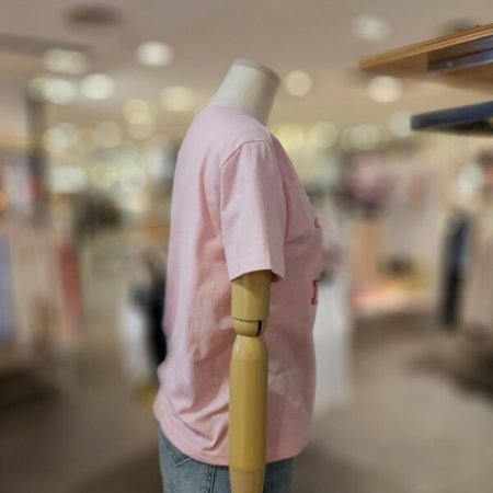 배색 레터링 티셔츠