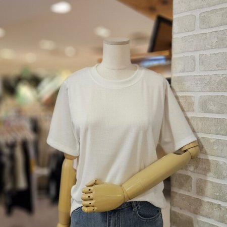 골지 베이직 반팔 티셔츠