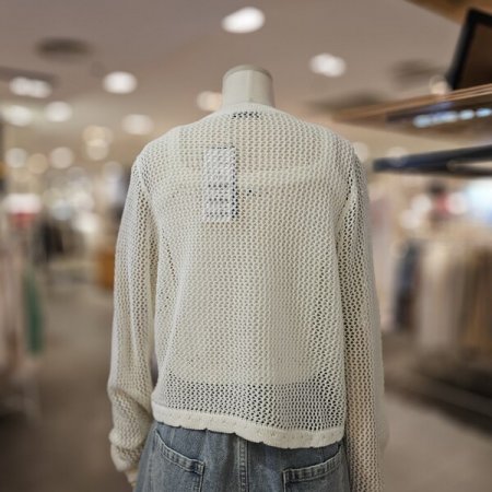 크로쉐 탑 셋업 가디건