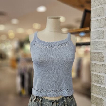 크로쉐 탑 셋업 가디건