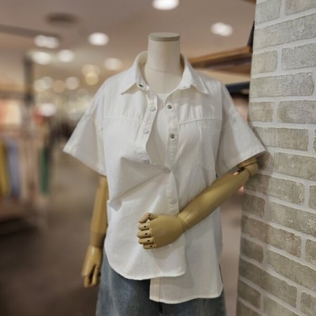 면 트윌 오버핏 남방