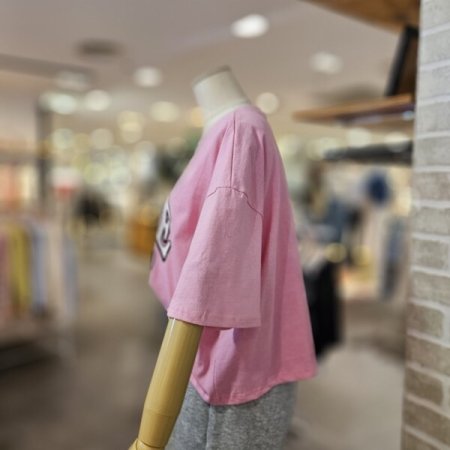피그먼트 나염 크롭 티셔츠