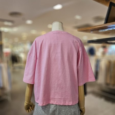 피그먼트 나염 크롭 티셔츠