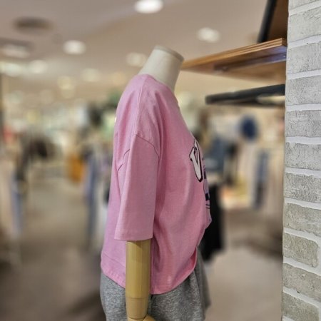 피그먼트 나염 크롭 티셔츠