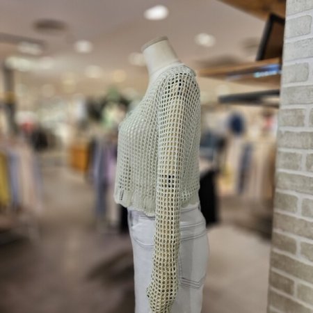 리본 타이 니트 가디건