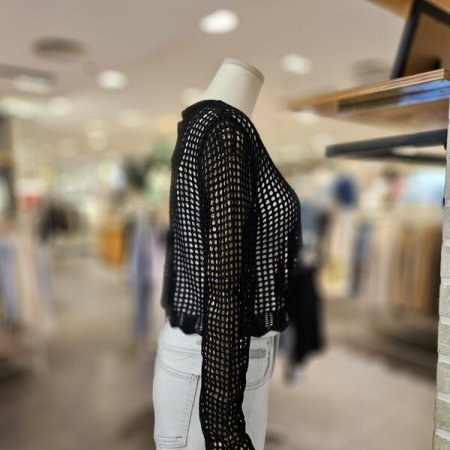 리본 타이 니트 가디건