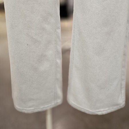 배색 고리 일자핏 데님 팬츠