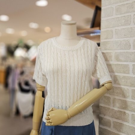 썸머 꽈배기 니트