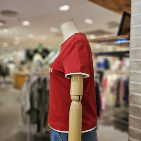 레터링 배색 티셔츠