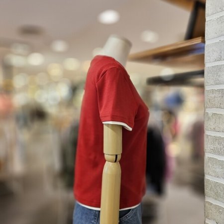 레터링 배색 티셔츠