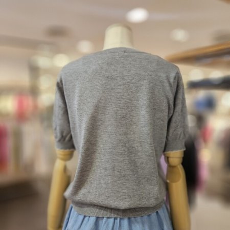 스칼렛 배색 니트