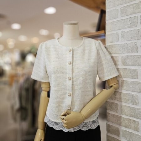 밑단 레이스 썸머 자켓