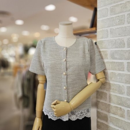 밑단 레이스 썸머 자켓