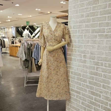 쉬폰 잔꽃 원피스