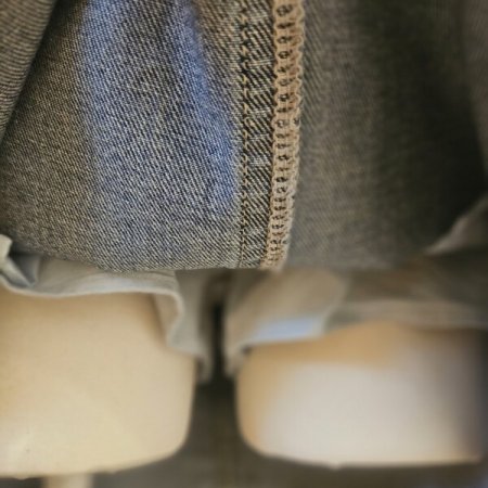 난스판 워싱 미니 데님 스커트