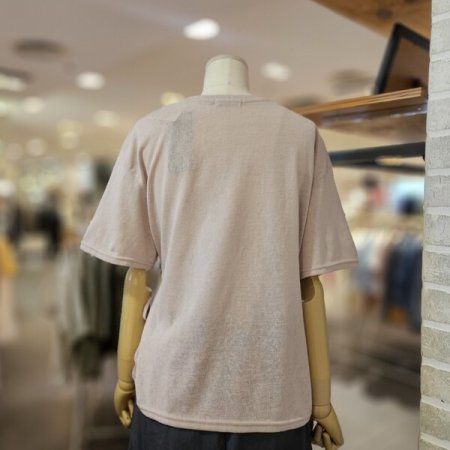 슬라브 끈 장식 티셔츠