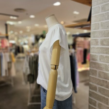 도그 프린트 숏 슬리브 티셔츠