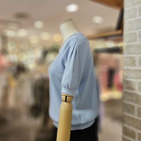 레코브 넥 비즈 스카시 니트