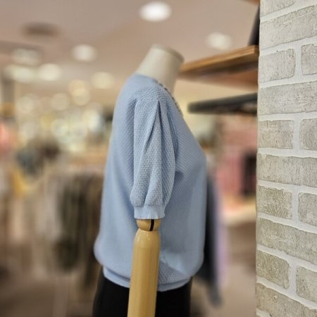 레코브 넥 비즈 스카시 니트