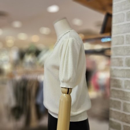 레코브 넥 비즈 스카시 니트