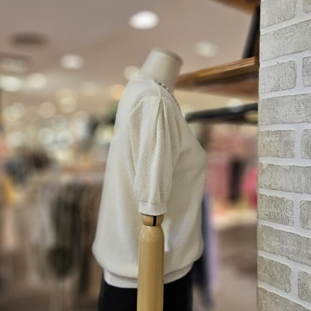 레코브 넥 비즈 스카시 니트