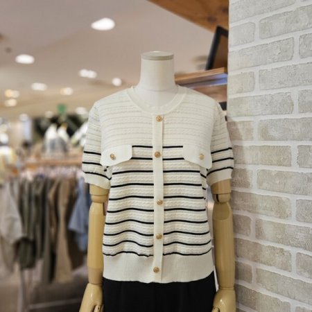 버튼 단가라 니트