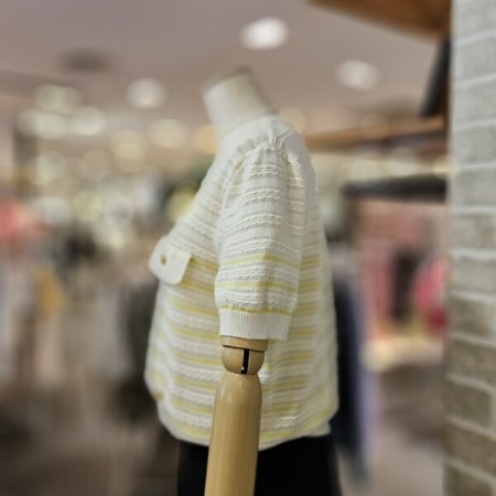 버튼 단가라 니트