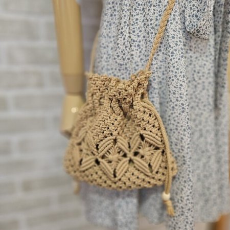 크로쉐 미니 크로스백