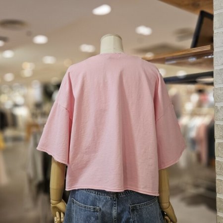 프린팅 크롭 티셔츠