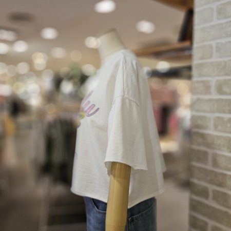 프린팅 크롭 티셔츠