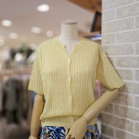 썸머 꽈배기 가디건