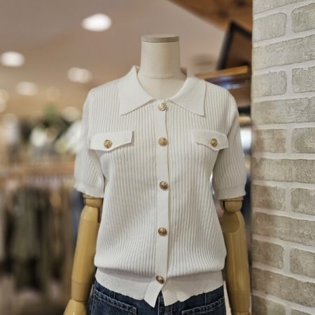 리브드 카라 가디건