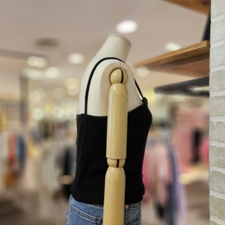 자수 골지 끈 탑