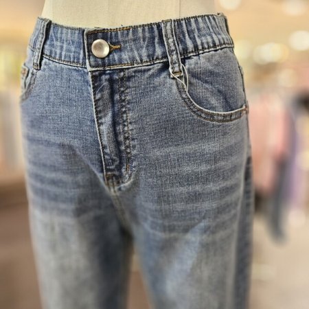 스판 스키니 9부 데님 팬츠